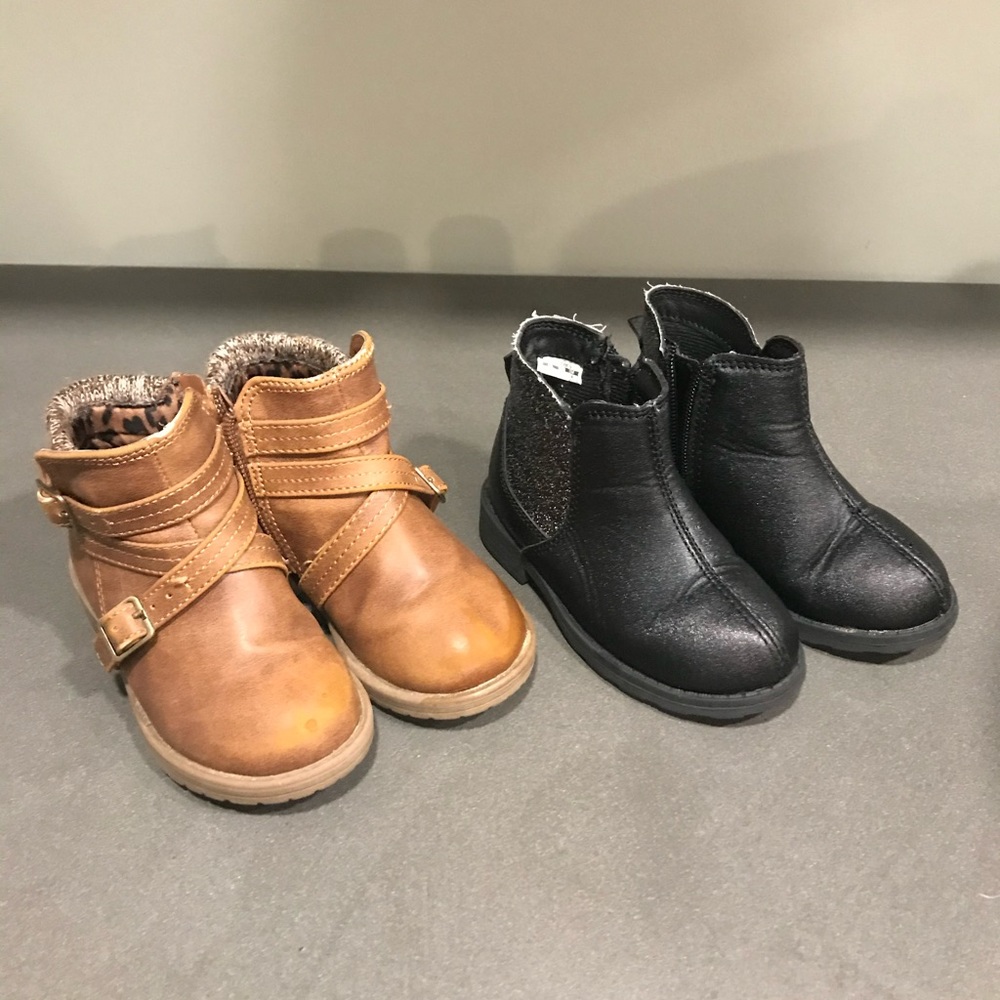 2 pairs Toddler Size 7 Boots
